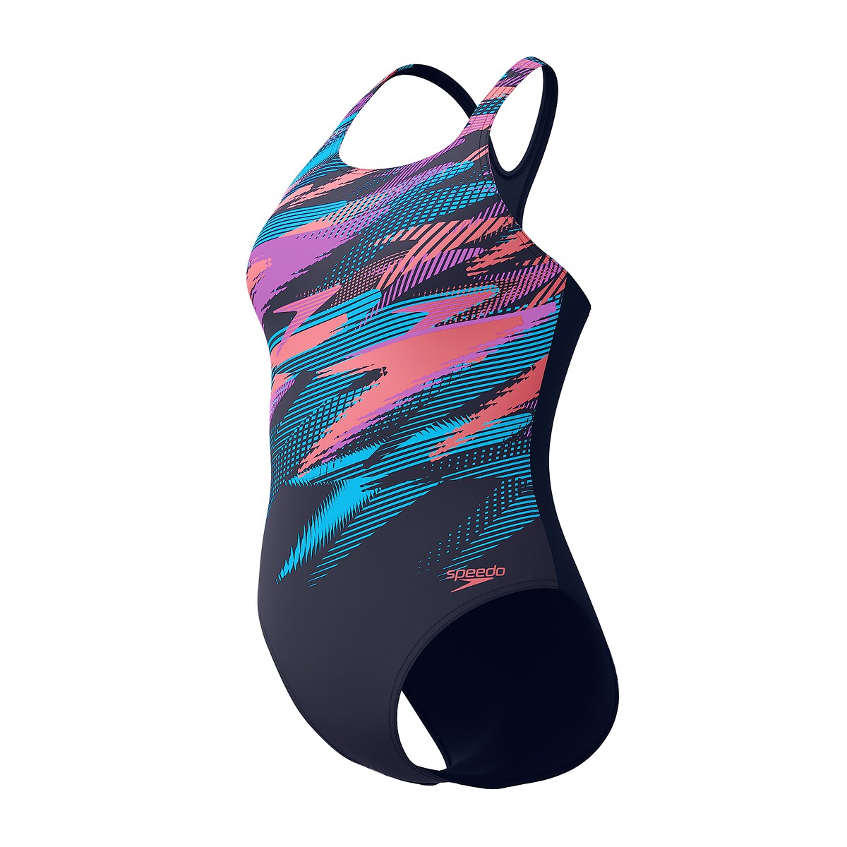 1-Piece Swimsuit, Médalist navy/orange, SPEEDO