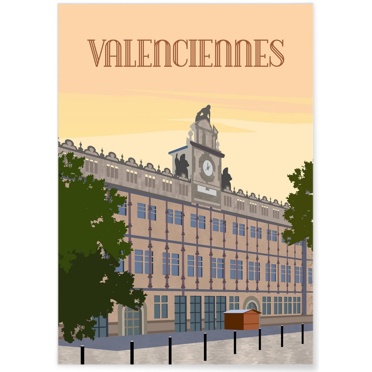 Affiche ville de Valenciennes blanc, L'AFFICHERIE