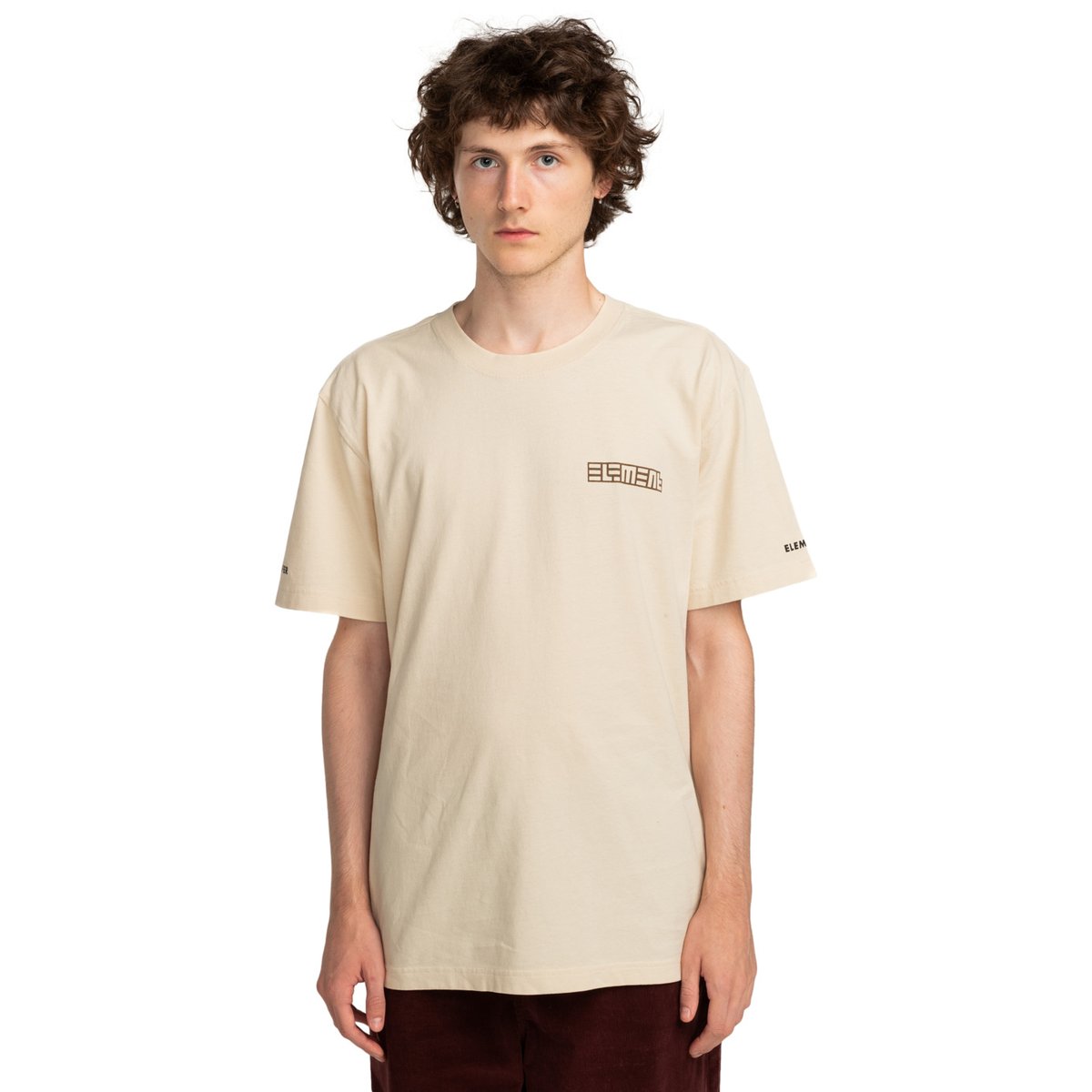 T-shirt à manches courtes NATURE CALLS X ELEMENT SPIRAL beige parchment, ELEMENT