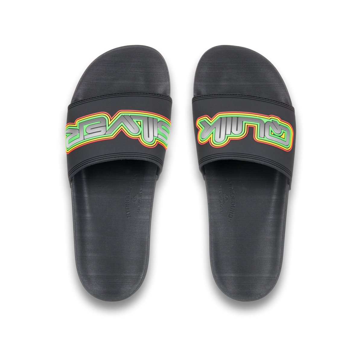 Sandales RIVI noir black/rasta, QUIKSILVER
