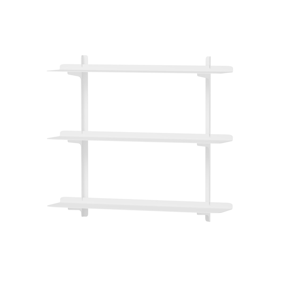Etagère murale en tôle d'acier LINARA blanc, METALLBUDE