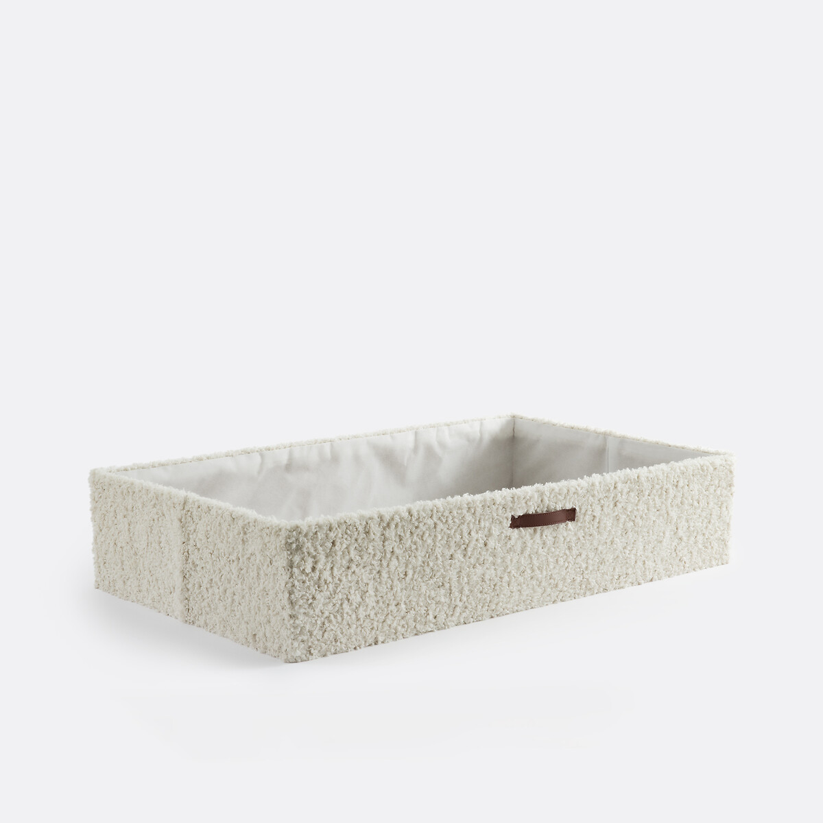 Housse de rangement pliable bouclette, Boklio ecru, LA REDOUTE INTERIEURS