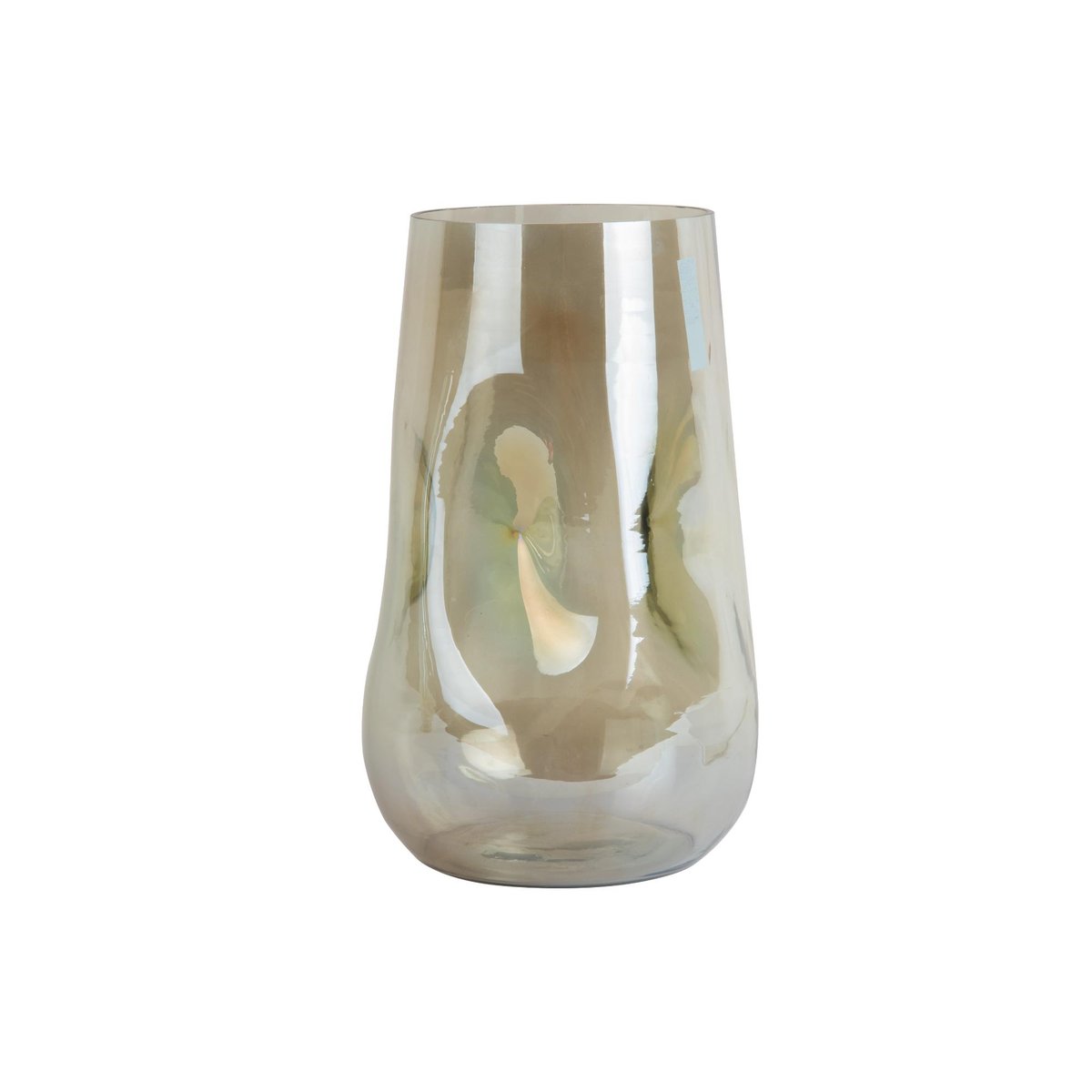 Vase Verre LUSTER ORGANIC GROOT vert jungle, PRESENT TIME