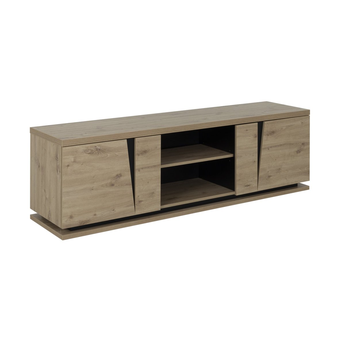 Meuble tv 2 portes CRACK beige, GAMI