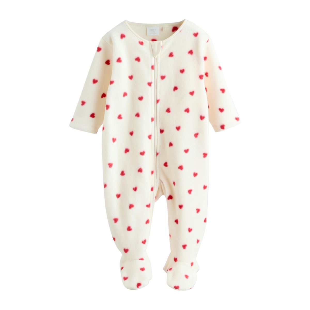 Grenouillère à zippée en polaire, lot de 2 rouge, NEXT