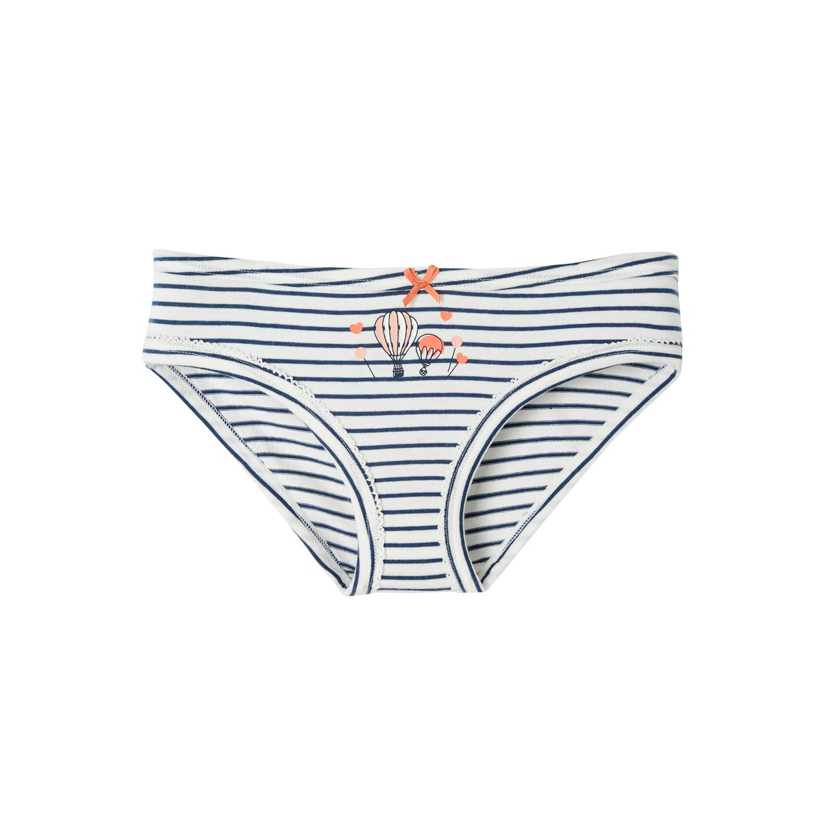 Lot de 5 culottes fantaisie lot ivoire, VERTBAUDET