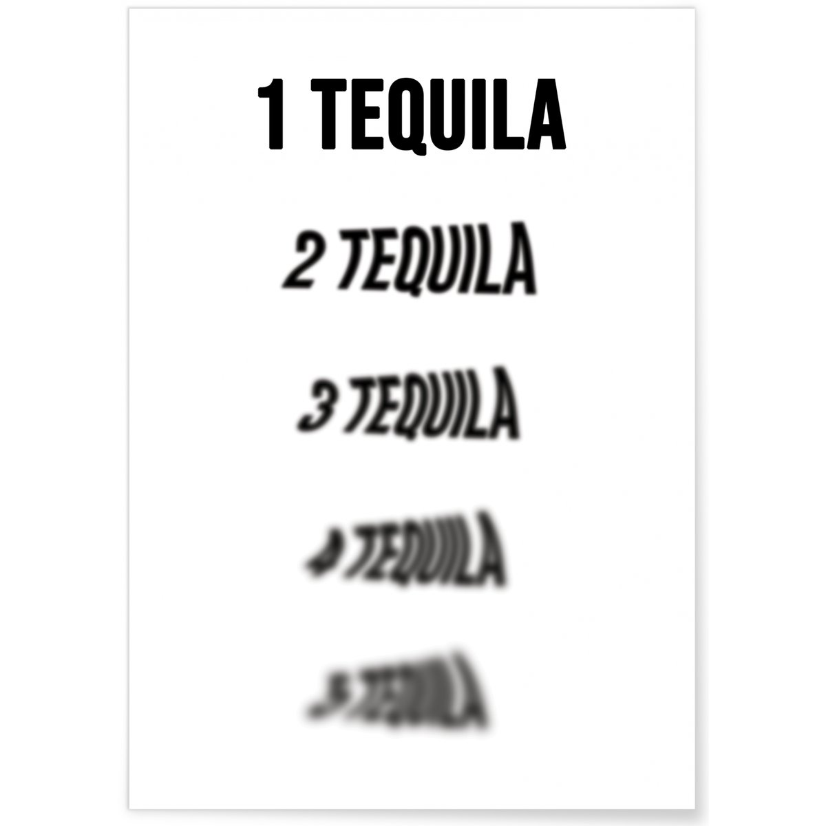 Affiche Tequila blanc, L'AFFICHERIE