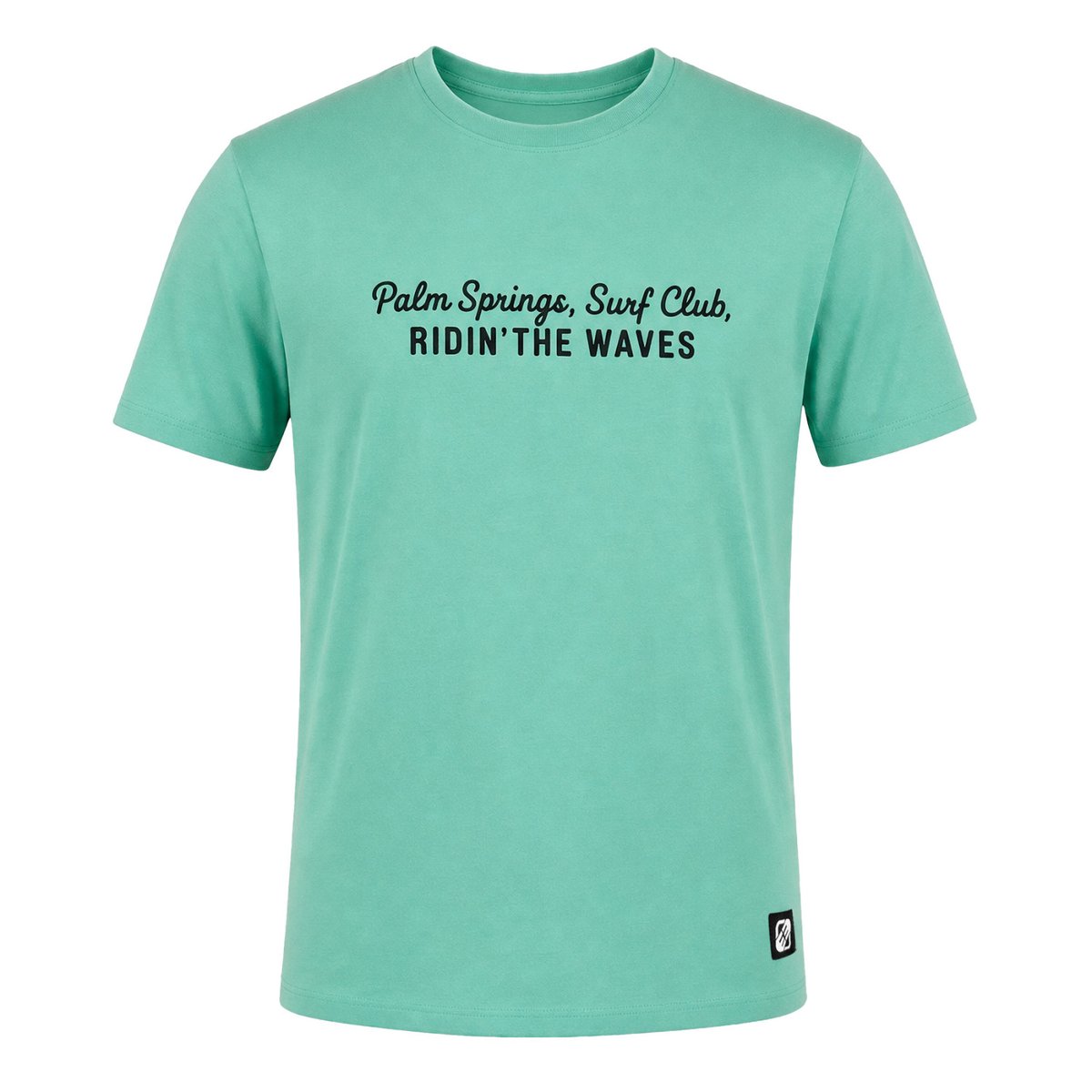 Tee Shirt en coton Club vert/noir, FREEGUN