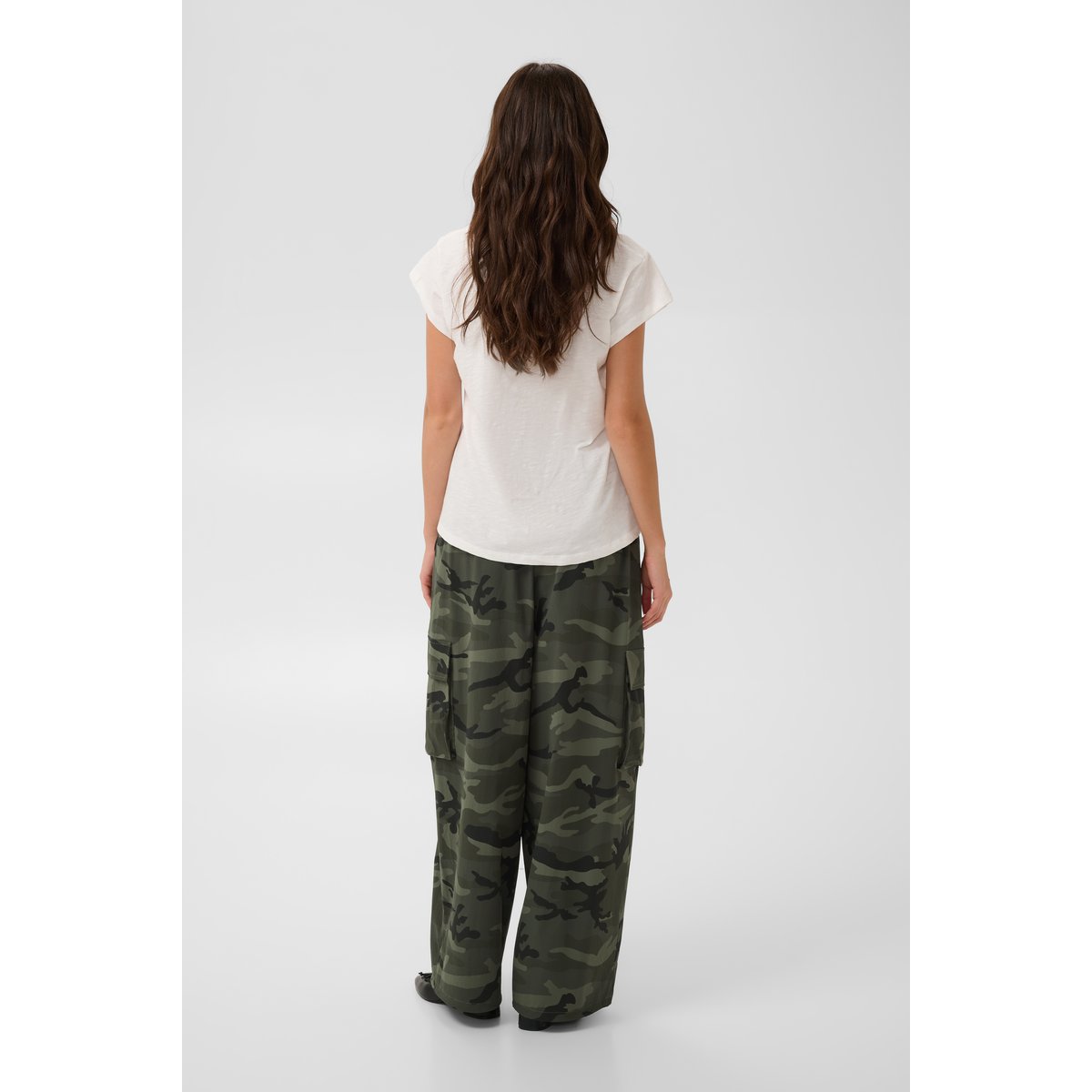 Pantalon casual vert camouflage, CULTURE