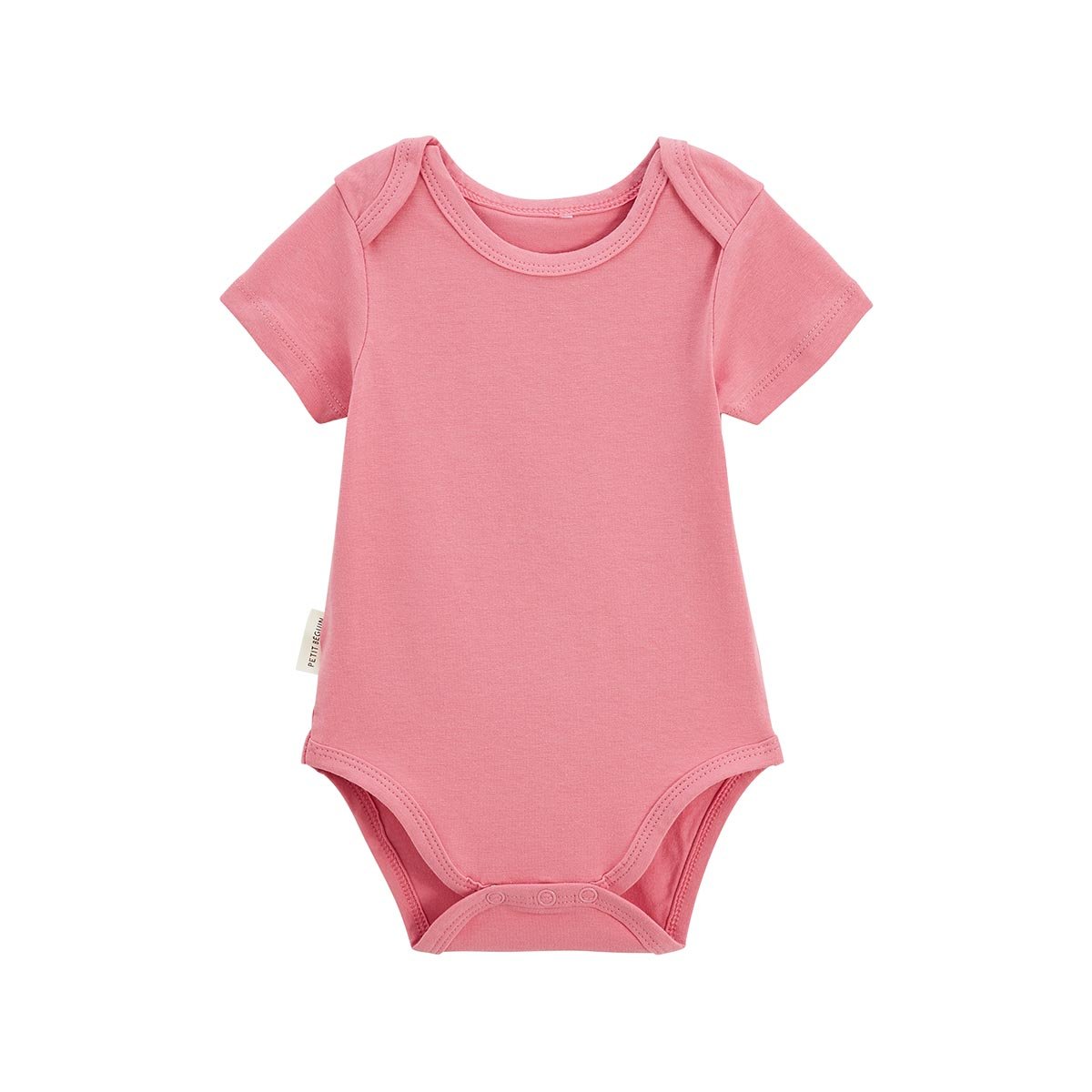 Lot de 3 bodies bébé manches courtes Anaelle rose, PETIT BEGUIN