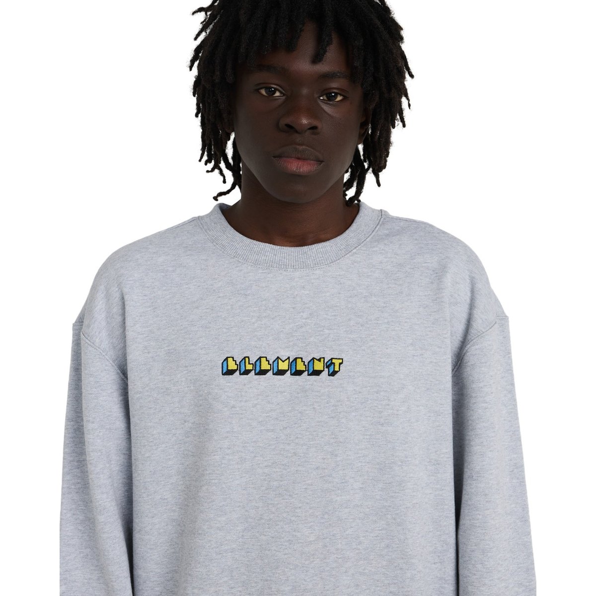 Sweat WORLD PEACE gris mid grey heather, ELEMENT