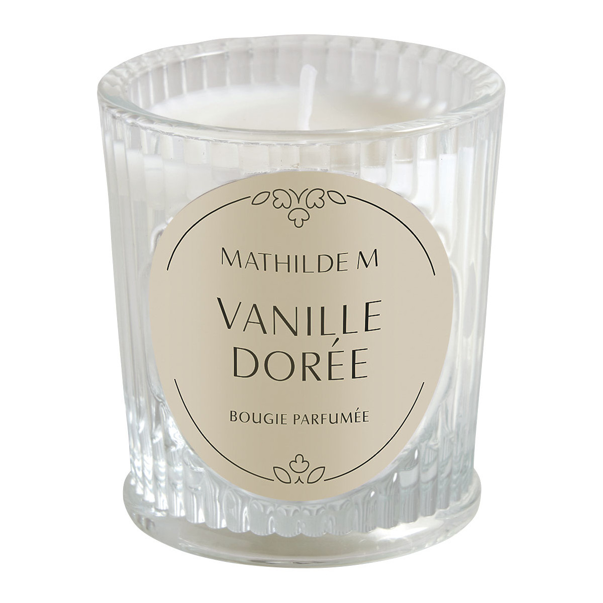Coffret parfum et bougie Vanille Dorée TRÉSOR DE FLEURS rose, MATHILDE M