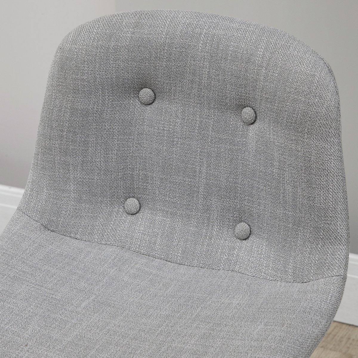 Ensemble de table de bar Acier Gris clair gris clair, bois, noir, HOMCOM