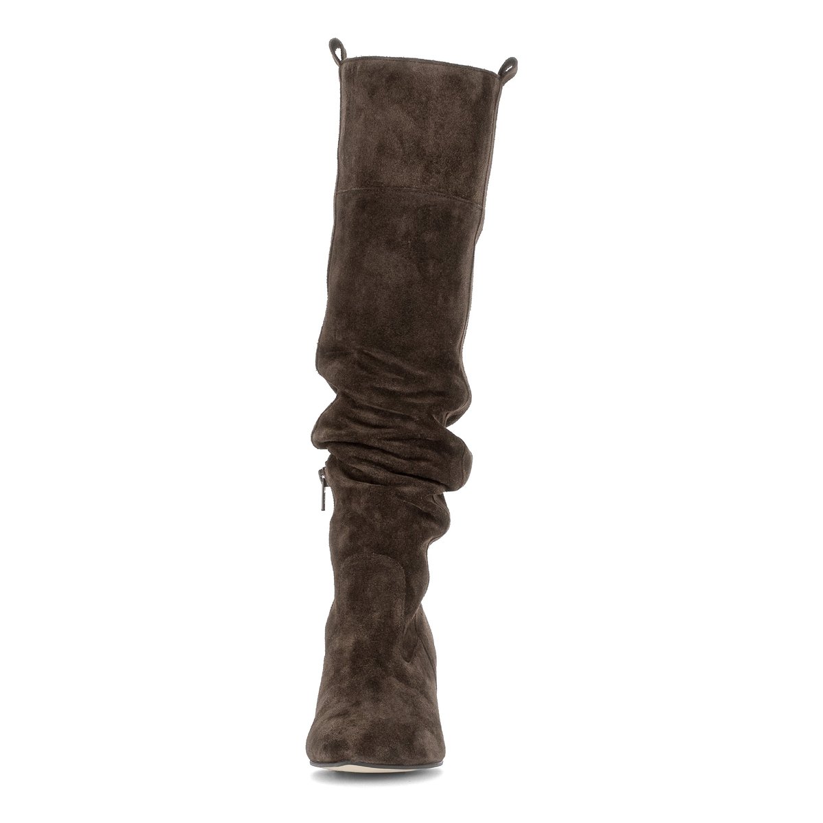 Bottes en cuir à talon décroché marron velours, GABOR