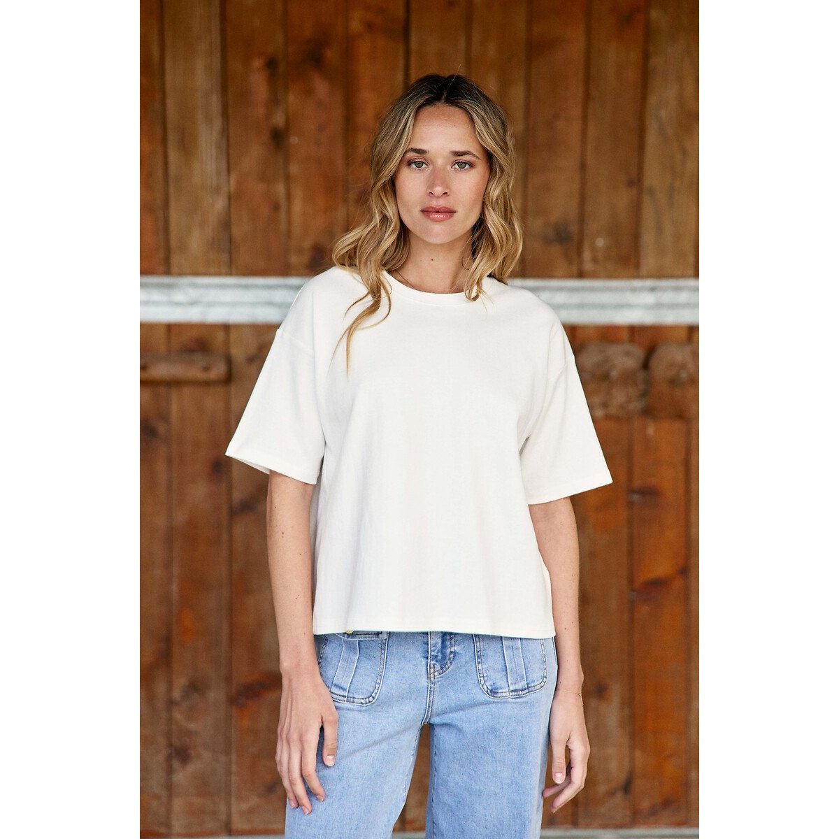 T-shirt manches courtes, TAIS ecru, LA PETITE ETOILE