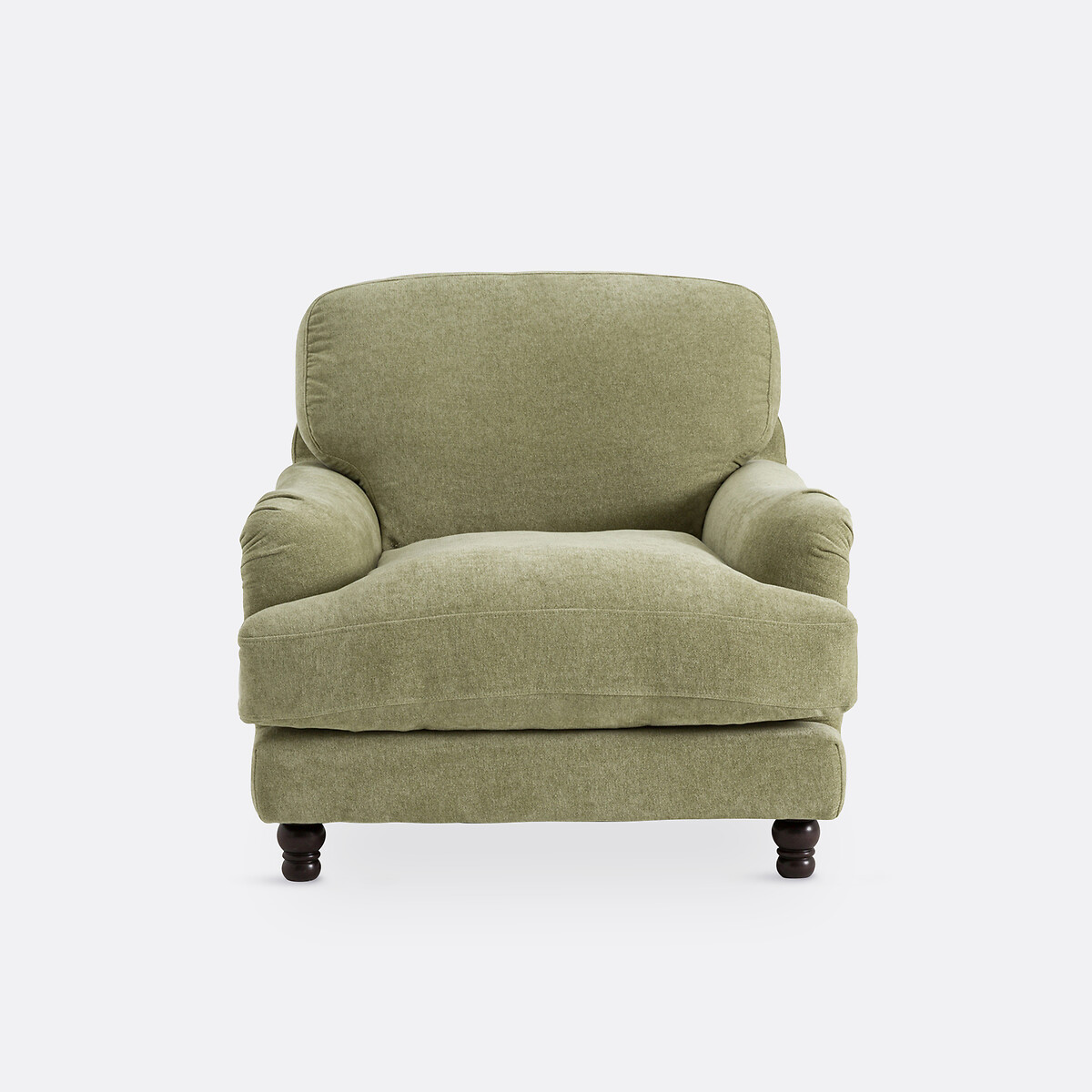 Fauteuil polyester chiné, NOON vert eucalyptus, LA REDOUTE INTERIEURS