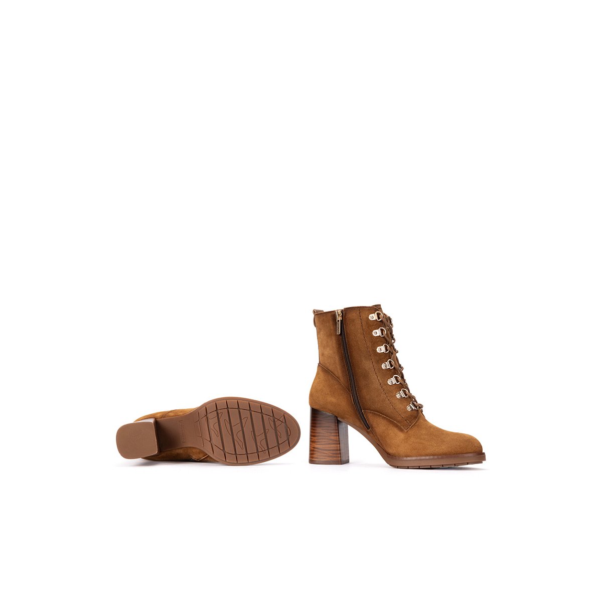 Bottines à talon cuir Palencia brandy, PIKOLINOS