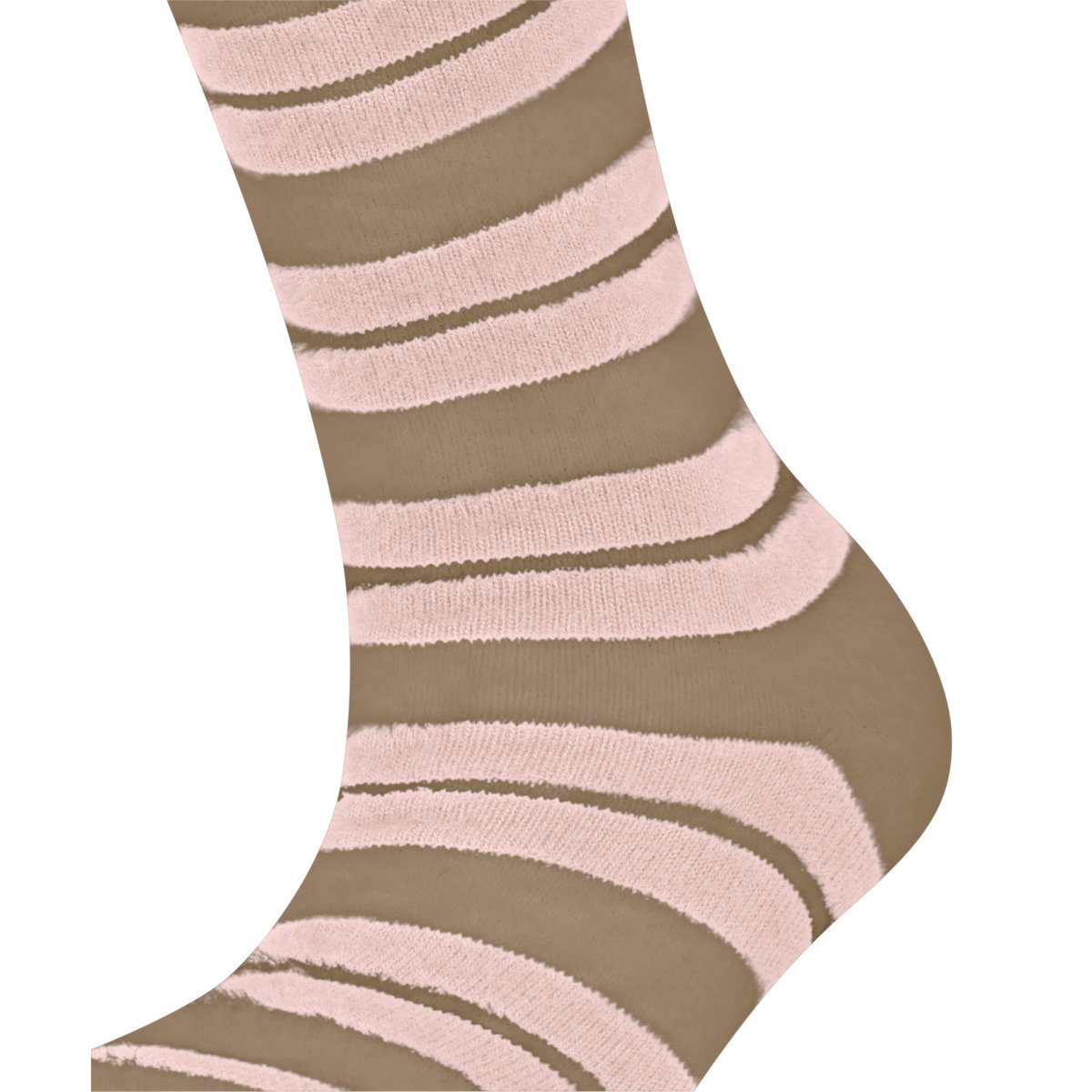 Chaussettes Plush Stripes Opaque beige, ESPRIT