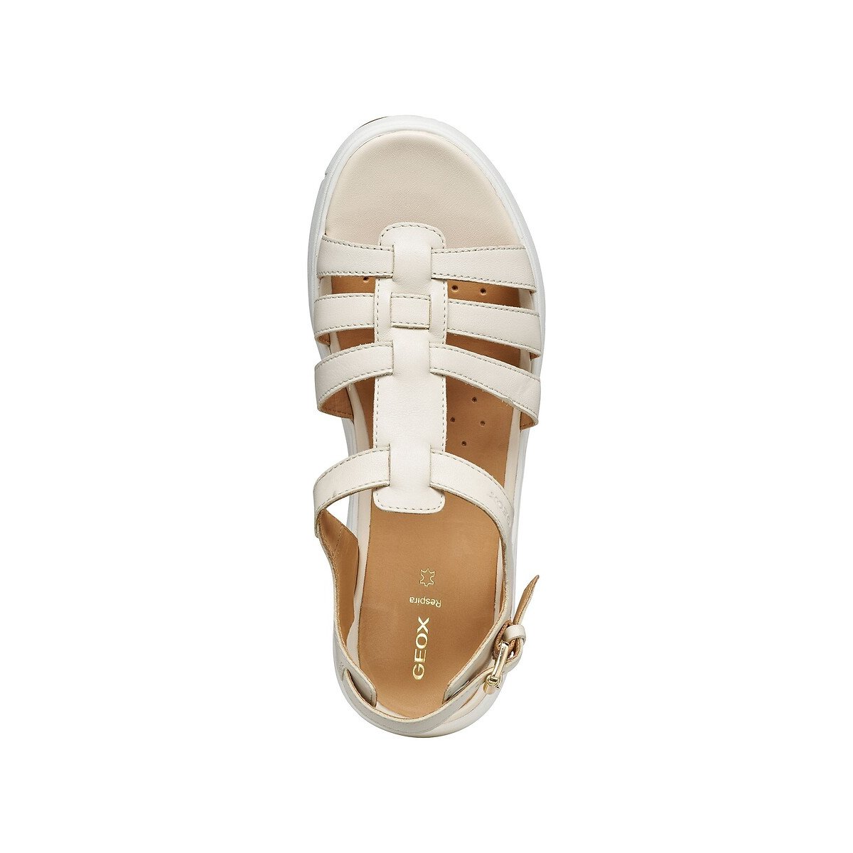 Sandali in pelle Nebula 2.0 beige, GEOX