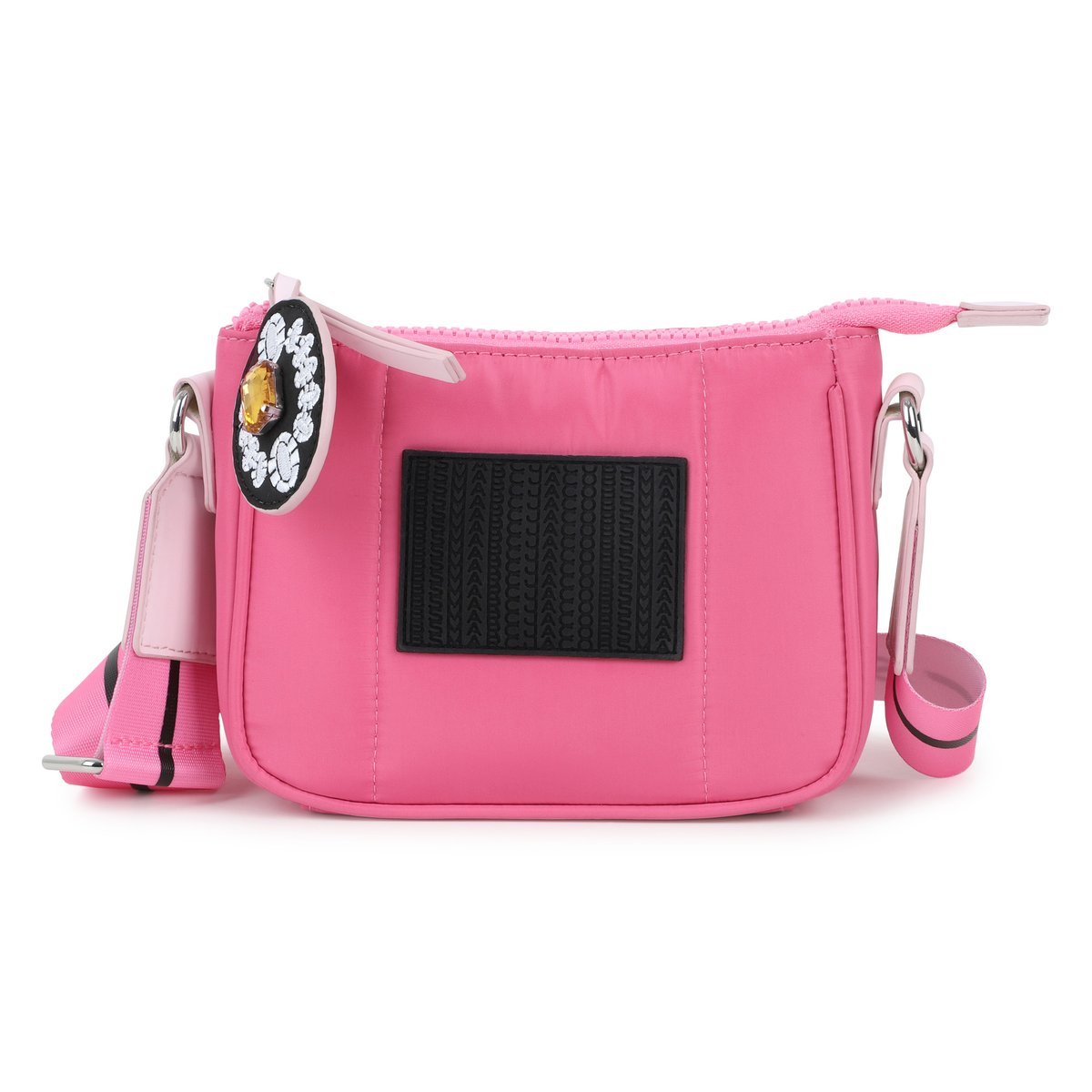 Sac à main en tissu enduit dark pink, MARC JACOBS
