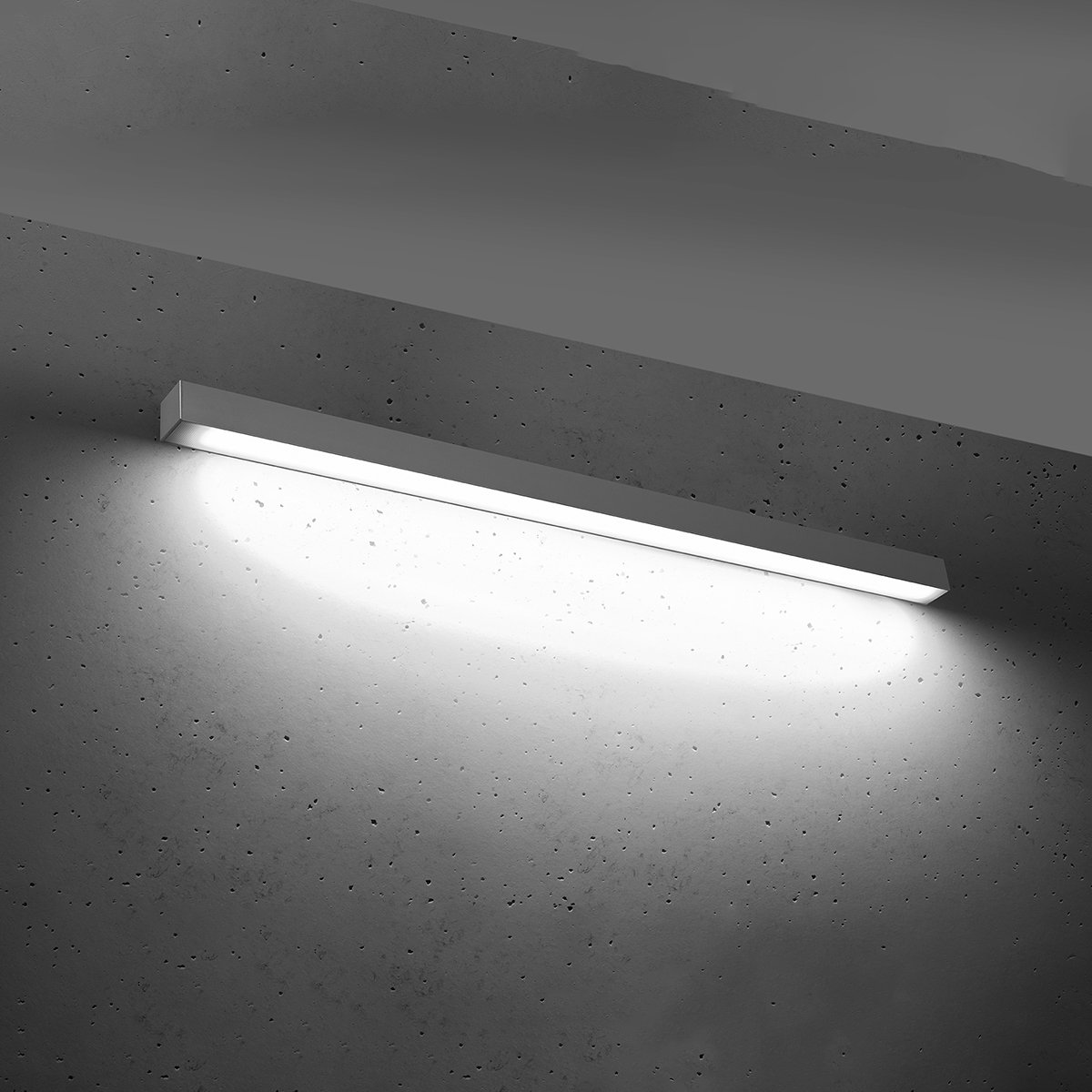 Applique murale Aluminium Gris LED 1 Pinne gris, EDEN