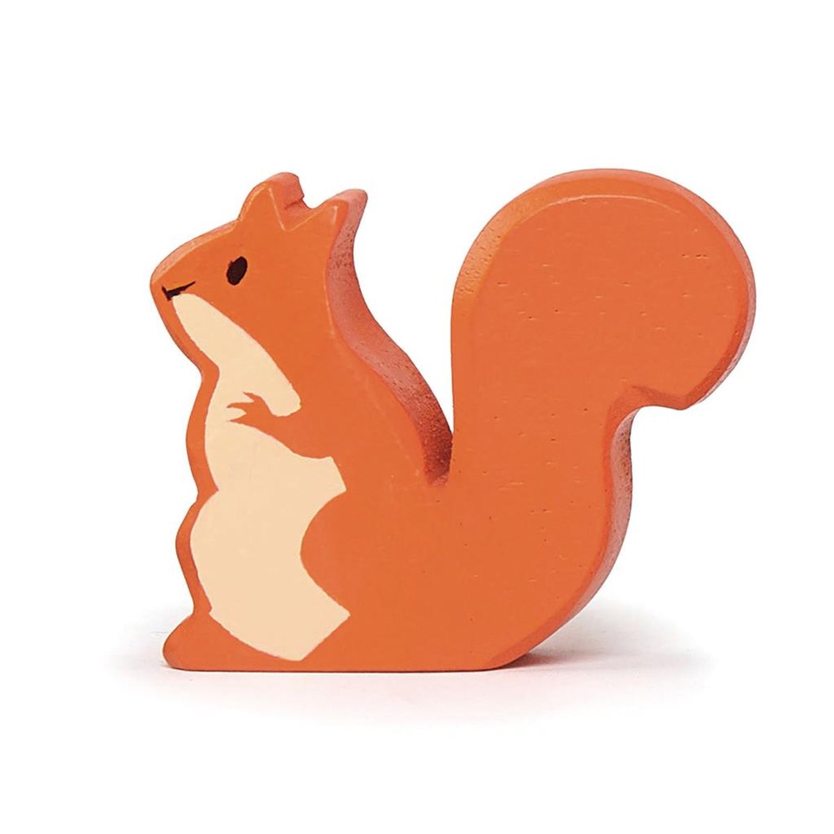 Figurine Ecureuil en bois orange, TENDER LEAF TOYS