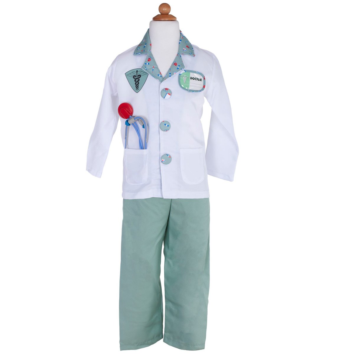 Déguisement enfant docteur avec accessoires blanc, GREAT PRETENDERS