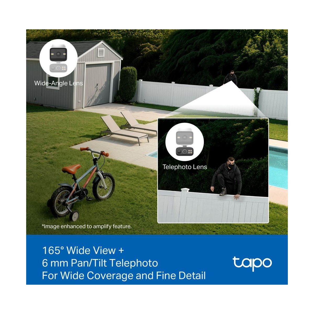 Caméra de surveillance TC93D KIT couleur unique, TP-LINK
