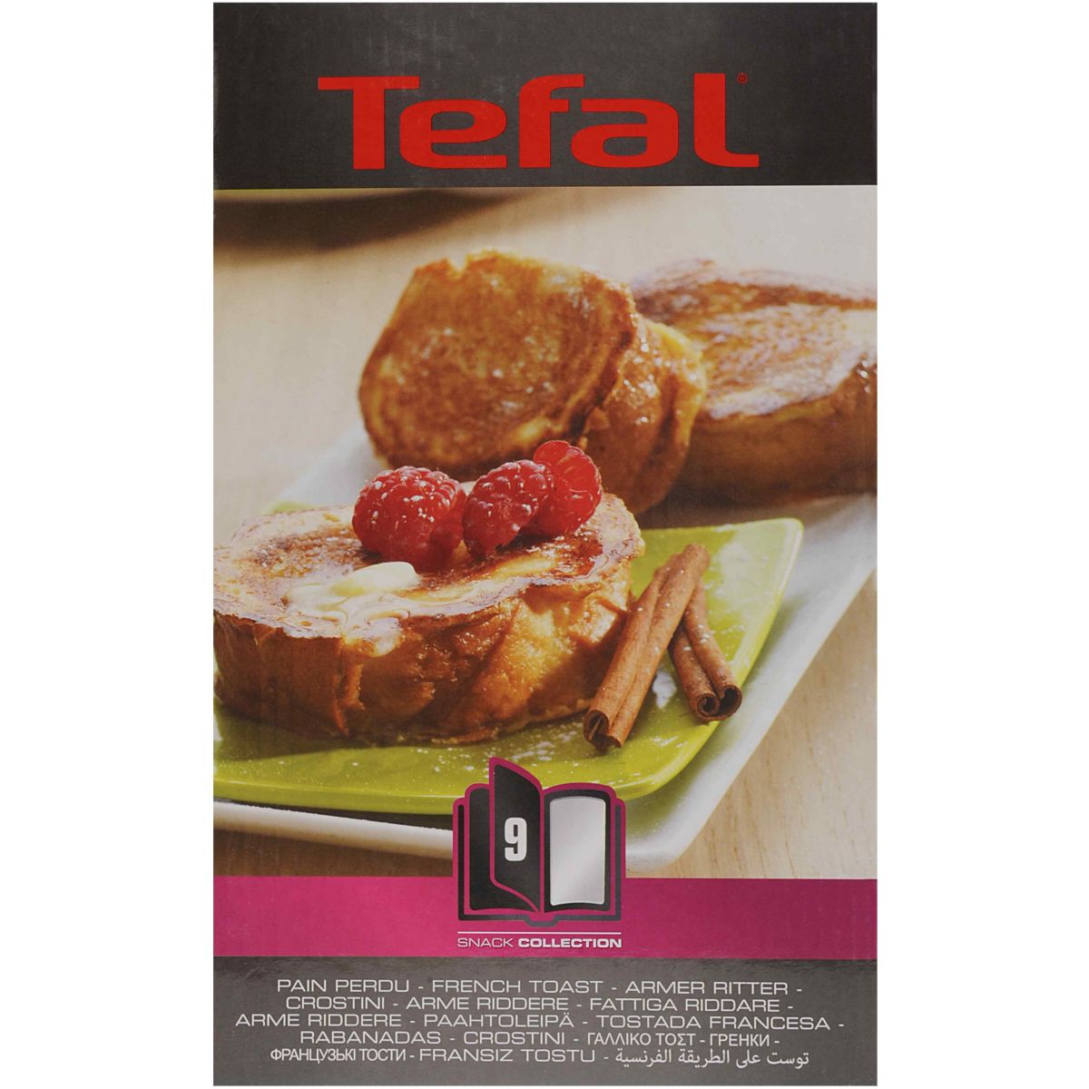 Plaque XA800912 - pain perdu snack collection couleur unique, TEFAL