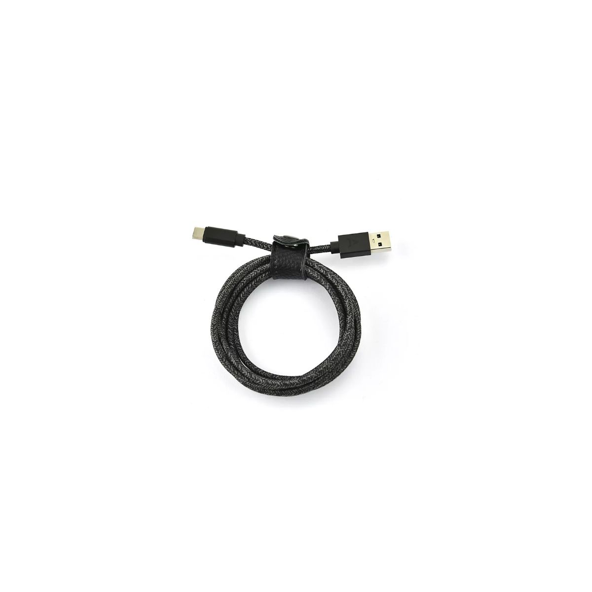 Câble USB C vers USB 2M tressé Noir compatible iPhone 17 16 15 Pro Max et Samsung Galaxy S25 S24 Ultra couleur unique, ADEQWAT