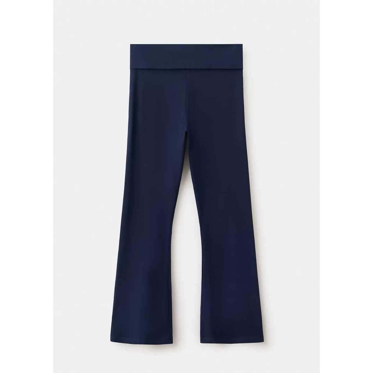 Leggings taille retournée bleu marine, MANGO TEEN