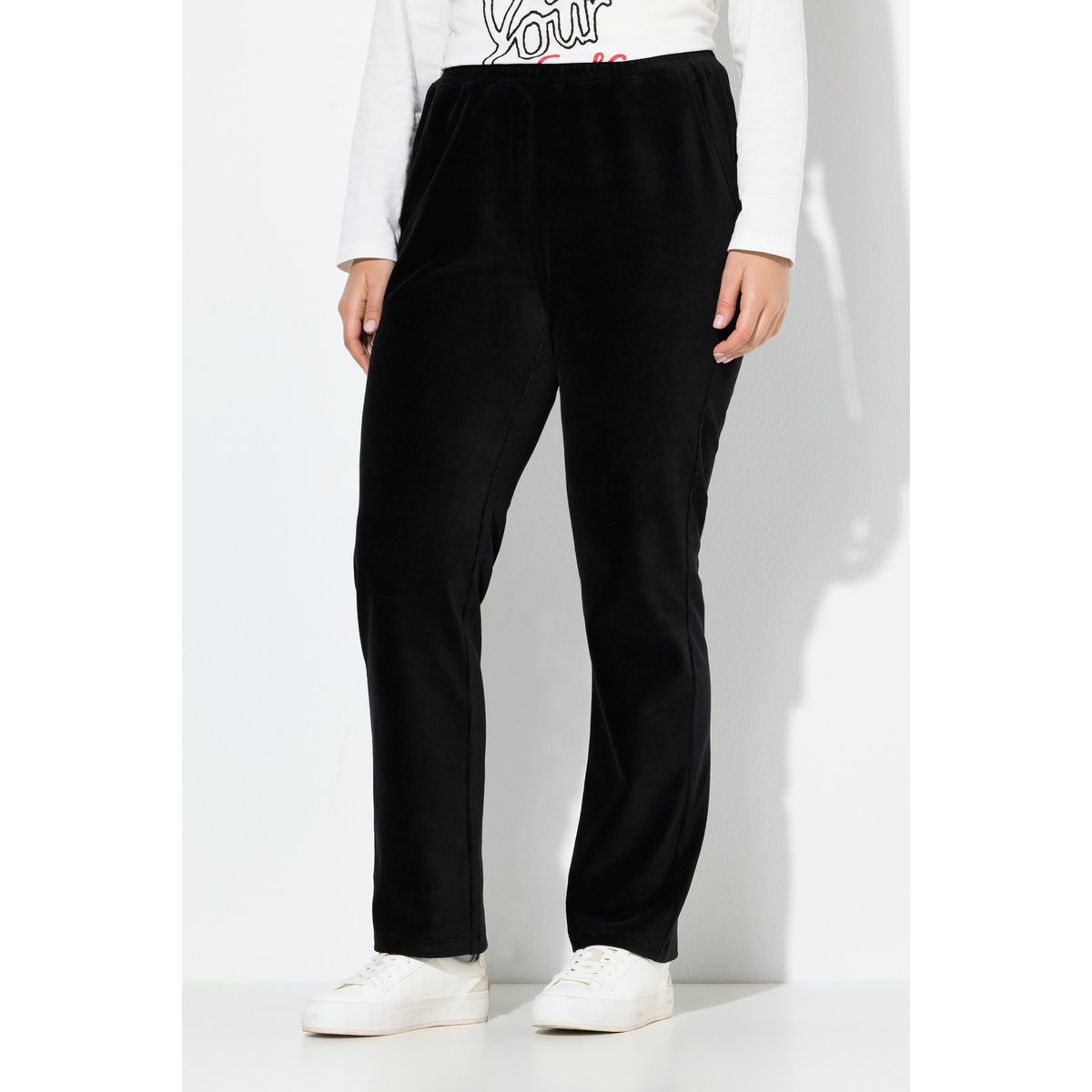 Pantalon en velours côtelé Ruby noir, ULLA POPKEN
