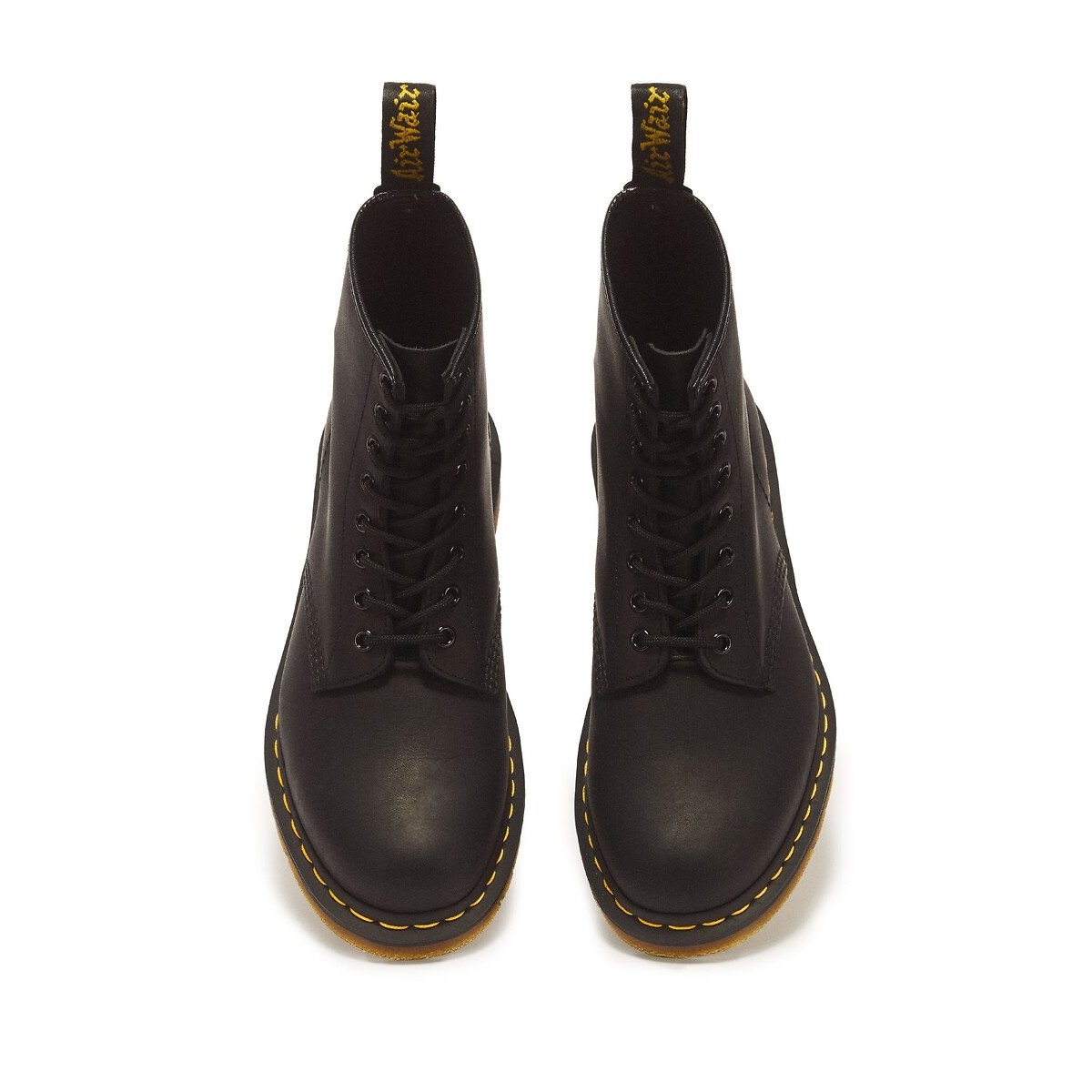 1460 boots in Greasy leer zwart, DR. MARTENS