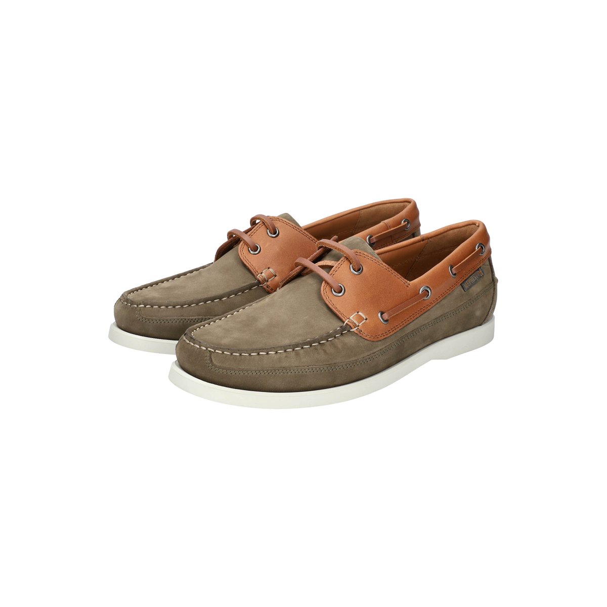 Mocassins en cuir BOATING vert p5141490, MEPHISTO