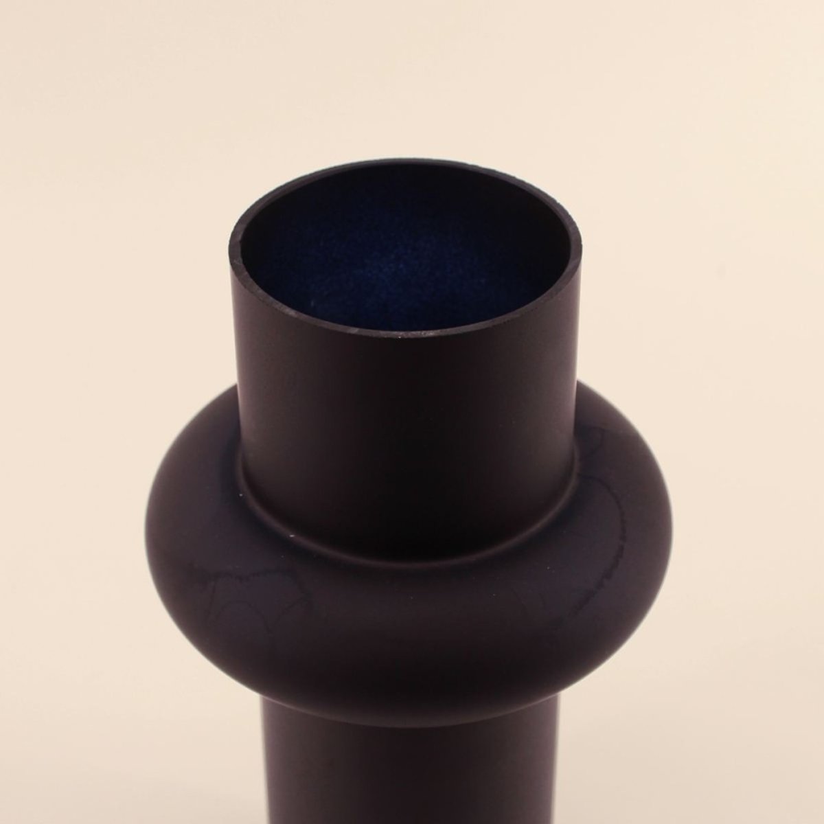 Vase anneau en verre, H20cm noir, DECOSTAR