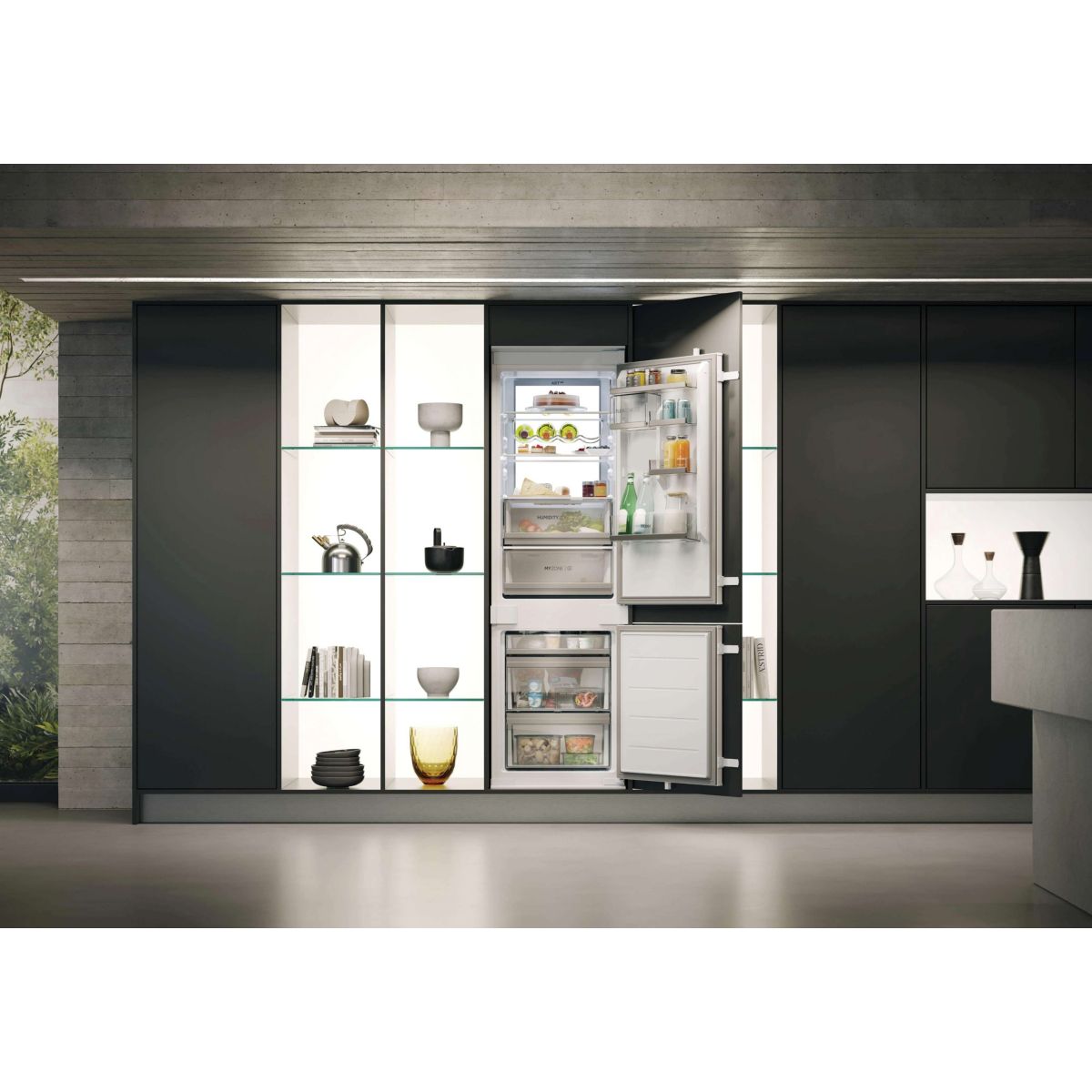 Réfrigérateur combiné encastrable HBW7518C couleur unique, HAIER
