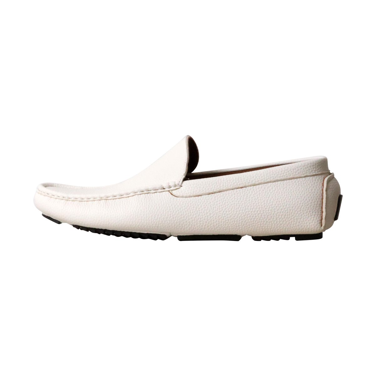 Mocassin Basse à Enfiler blanc, ENZO MARCONI