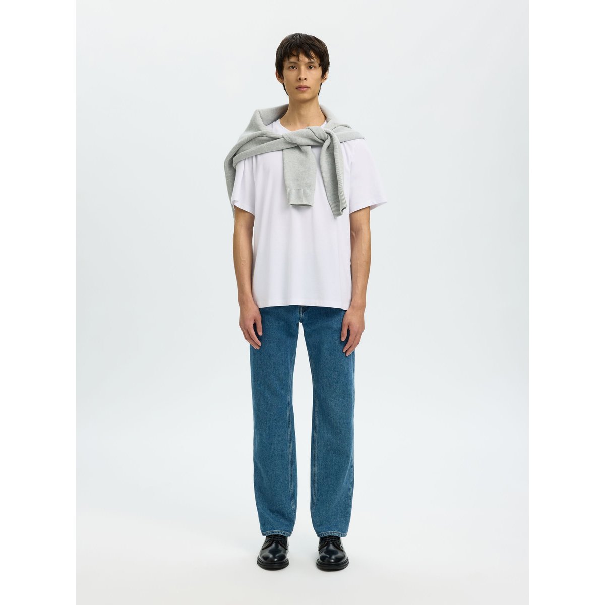 T-Shirt bright white, SELECTED