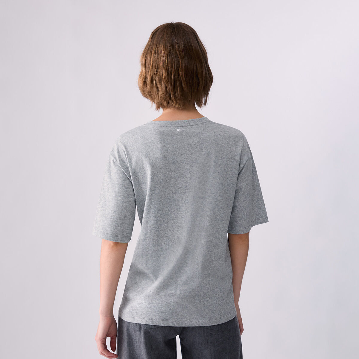 T-shirt avec broderies bijoux gris, LIU JO