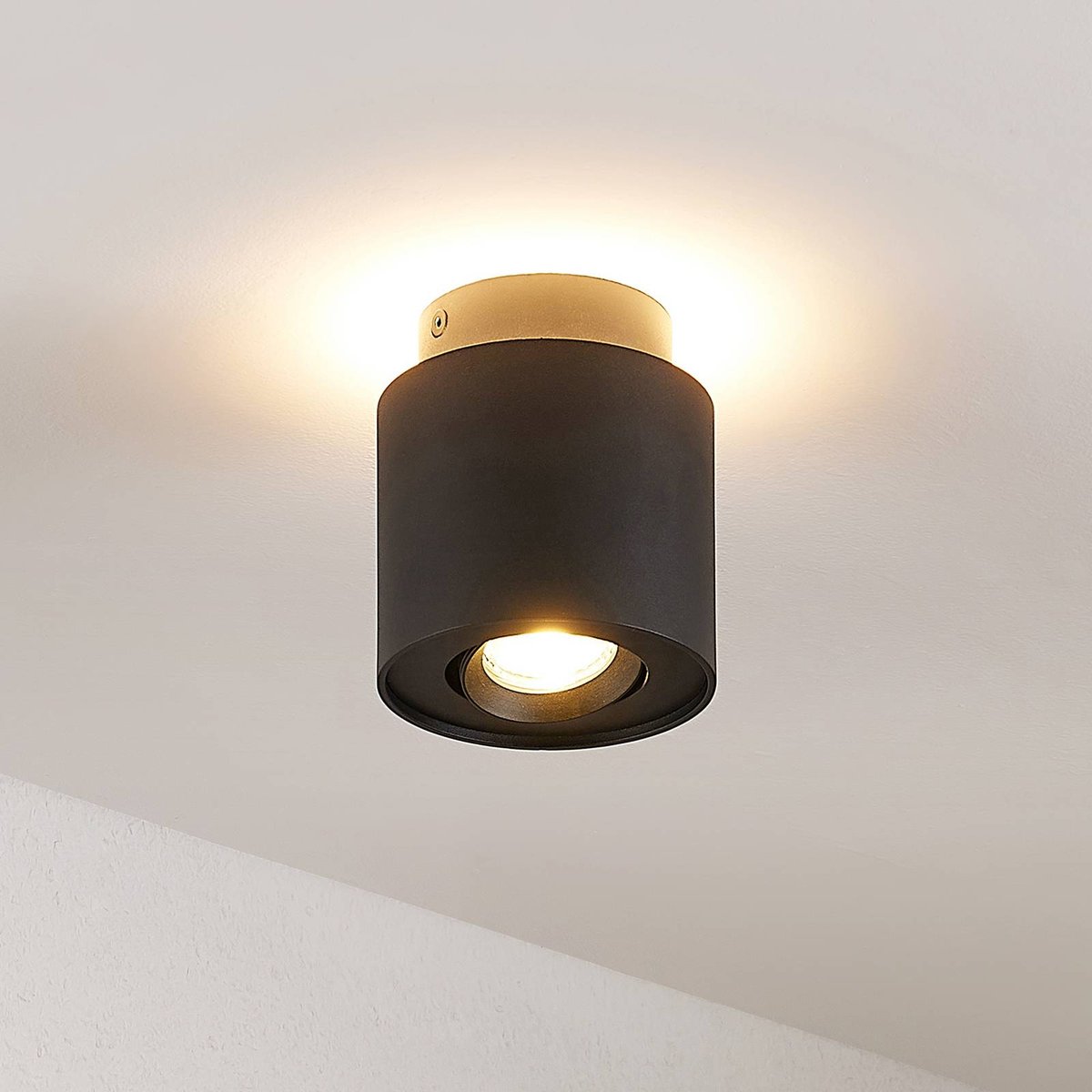 Spot en aluminium moderne, Walisa noir ral 9004, ARCCHIO