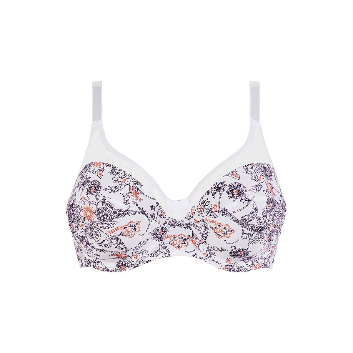 Soutien-gorge emboitant armatures Complice imprimé bleu/orange, SANS COMPLEXE