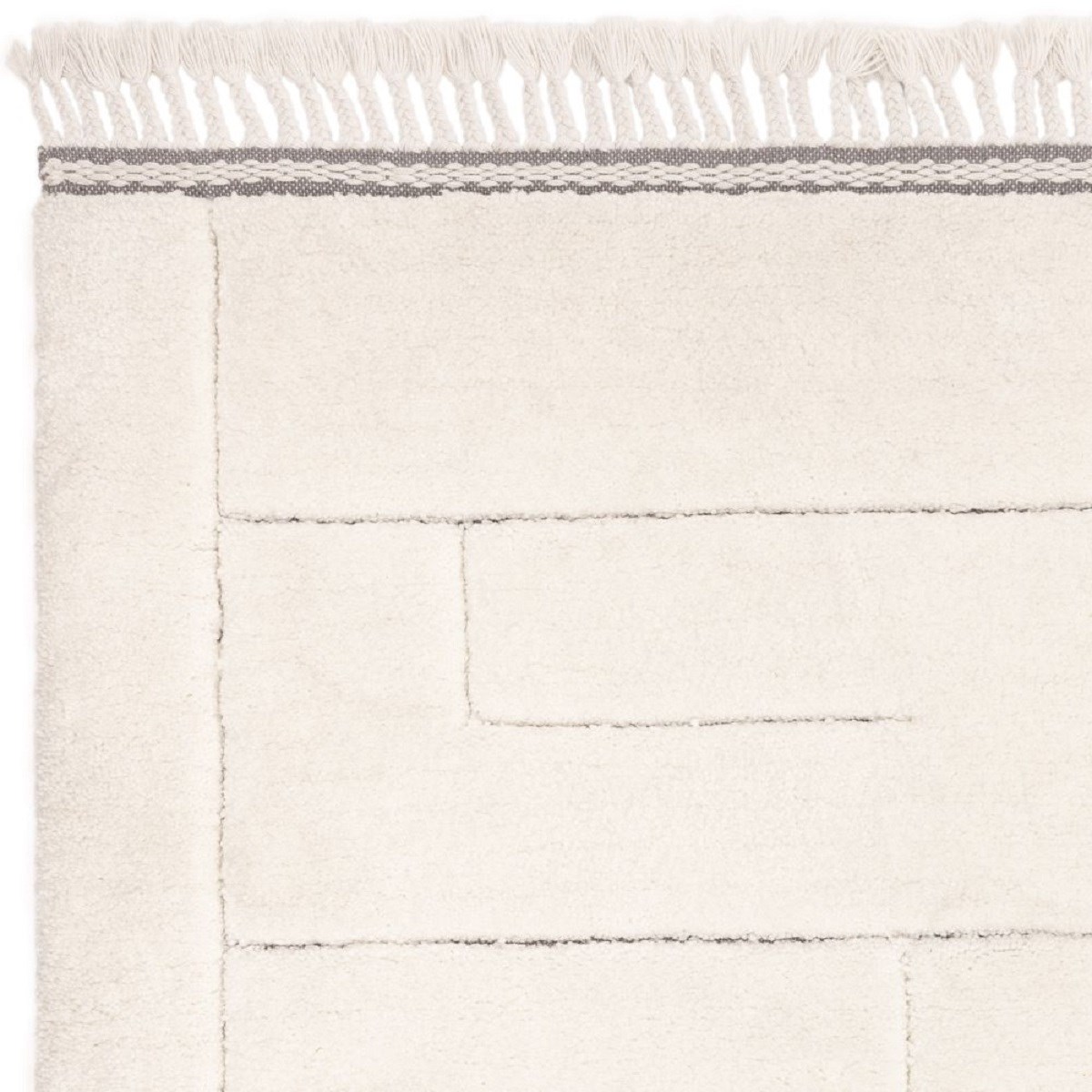 Tapis salon et chambre berbère SAFI blanc, NOVATREND