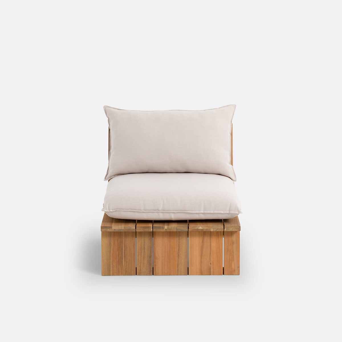 Fauteuil de jardin, acacia, Brut acacia, LA REDOUTE INTERIEURS