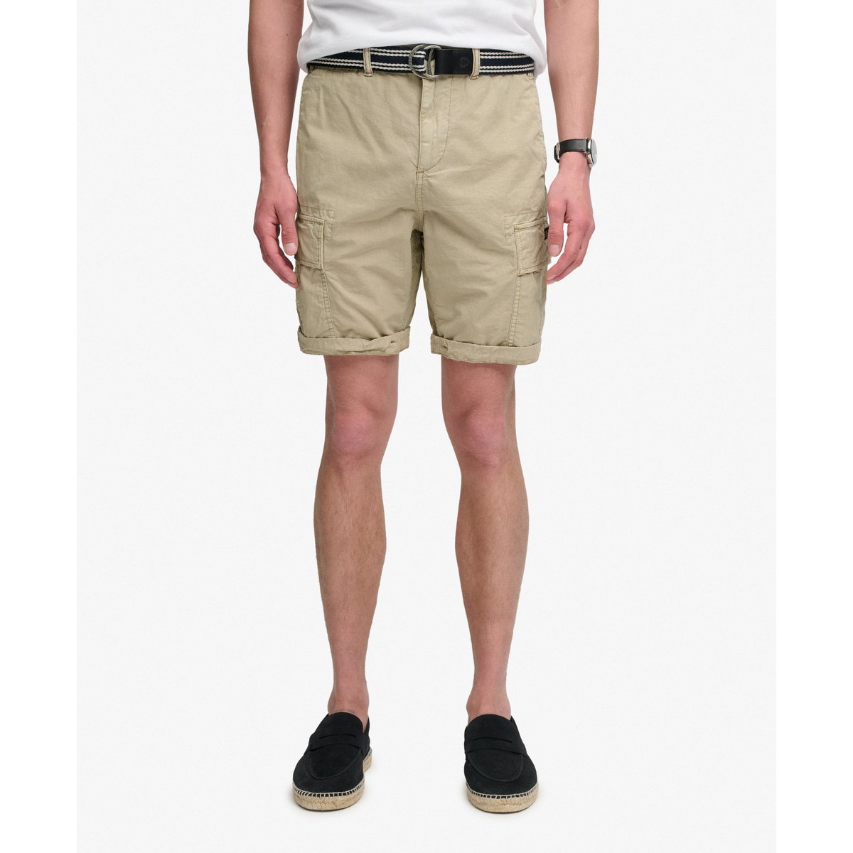 Short Cargo Léger Ripstop beige clair, SUPERDRY