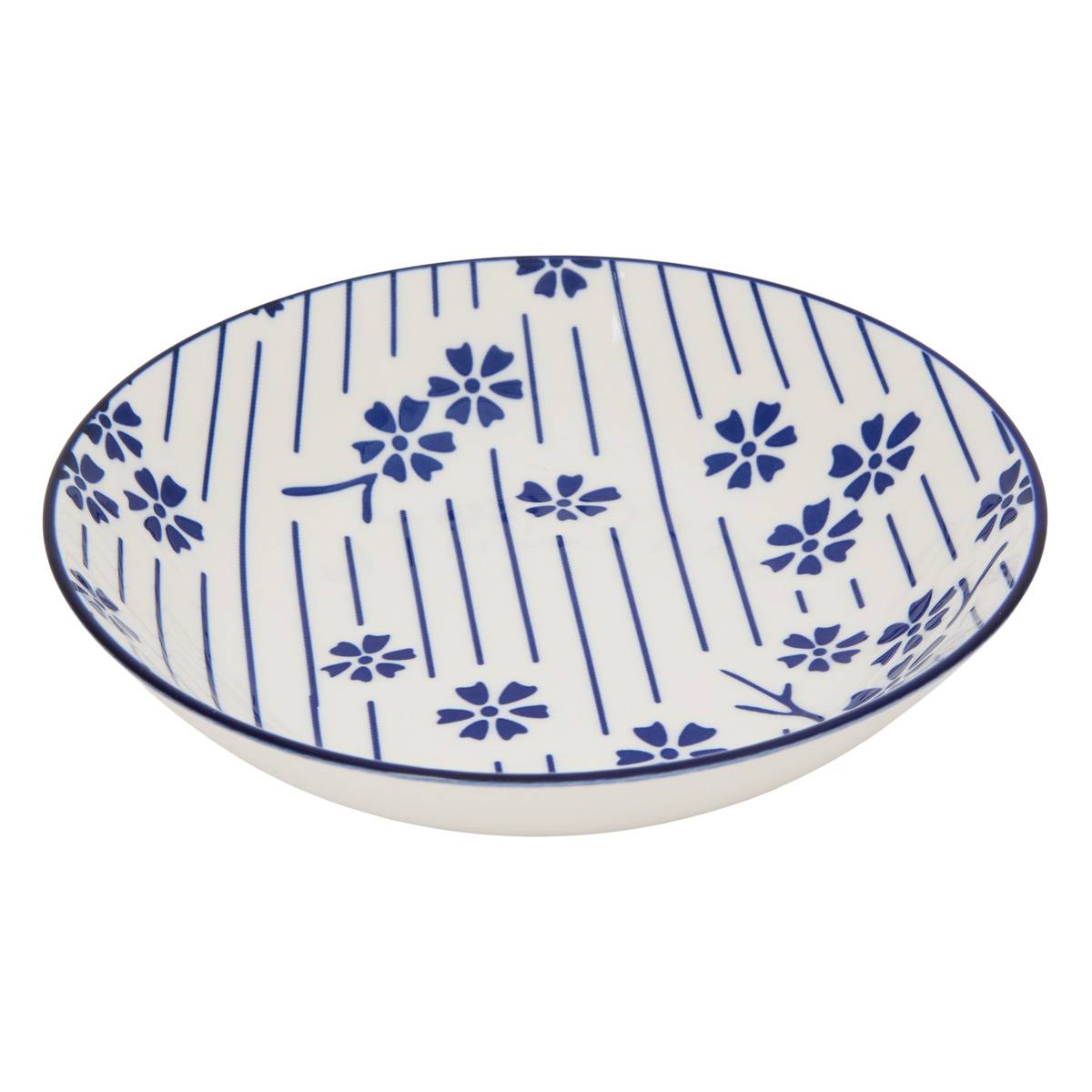 Service de table 12 pièces en porcelaine MIZU bleu encre, ATMOSPHERA