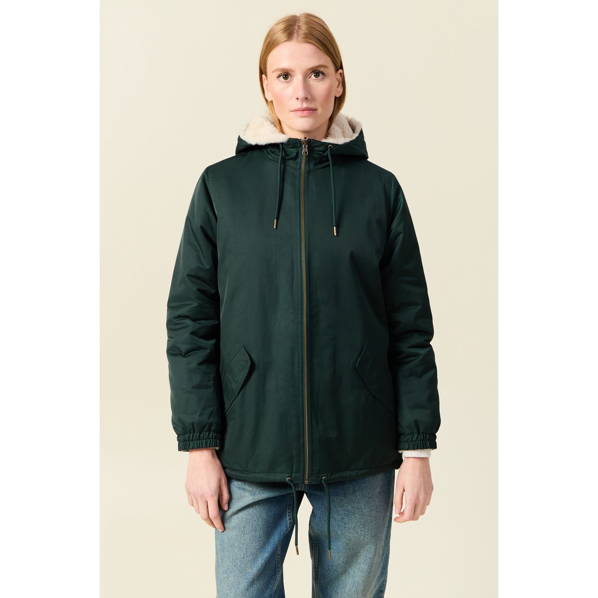 Parka réversible vert, BONOBO