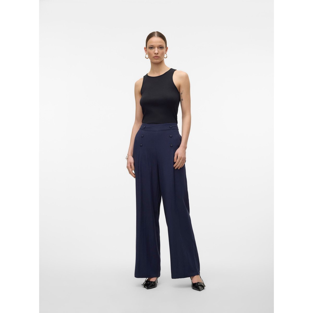 Pantalon À Jambe Large night sky, VERO MODA