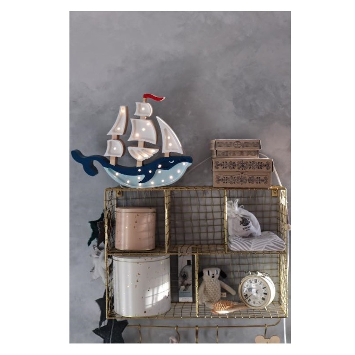 Lampe Veilleuse Navire bleu marine, LITTLE LIGHTS