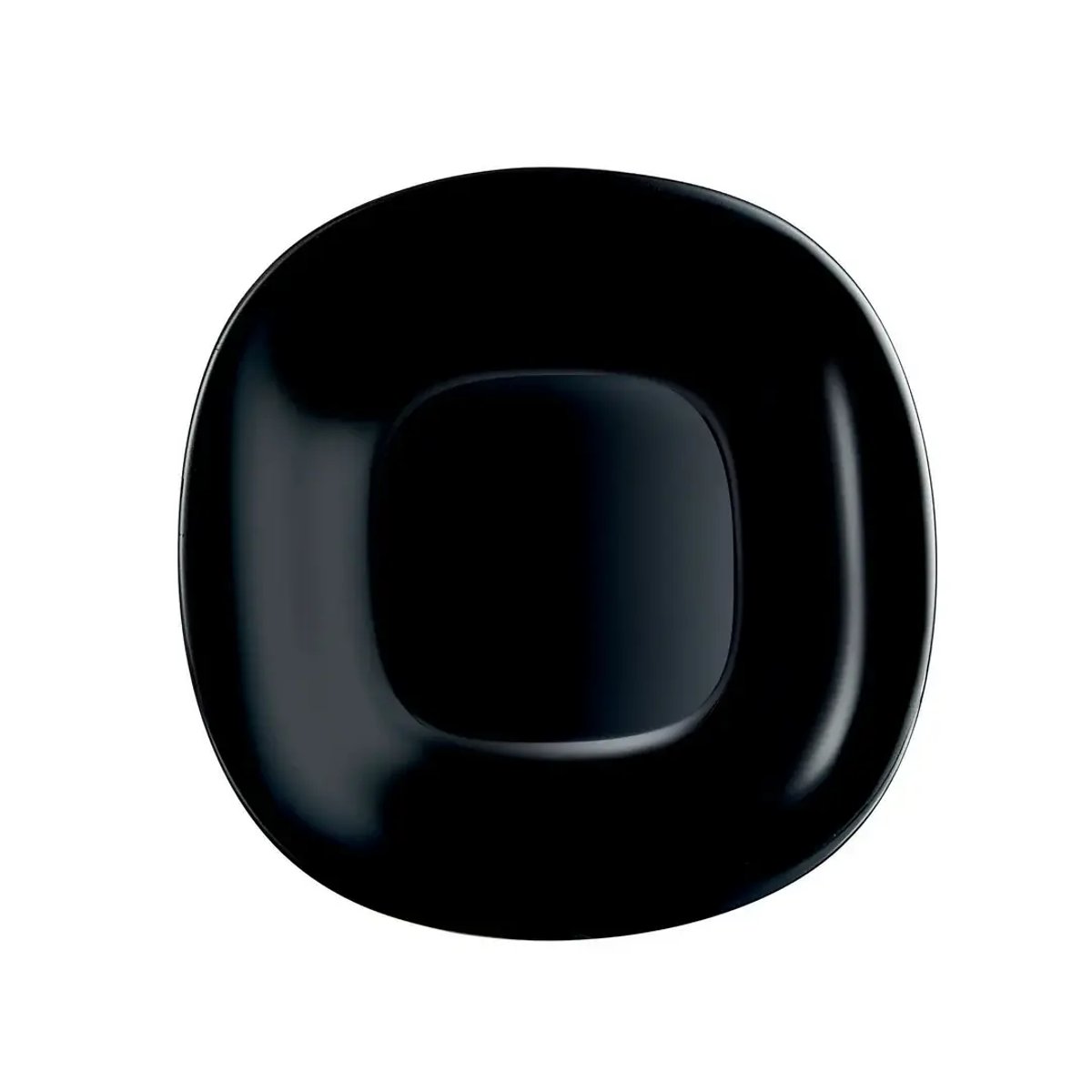 6 assiettes noires 21 x 19,6 cm -CARINE noir, LUMINARC