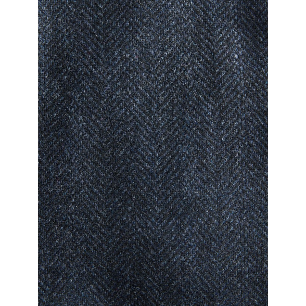 Pantalon nova fides fuselé en laine chevrons bleu marine, NEXT